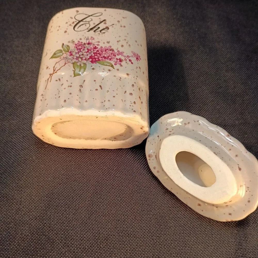 Vintage French Country 4 piece Canister by Blue Mountain Pottery, Country Charm
